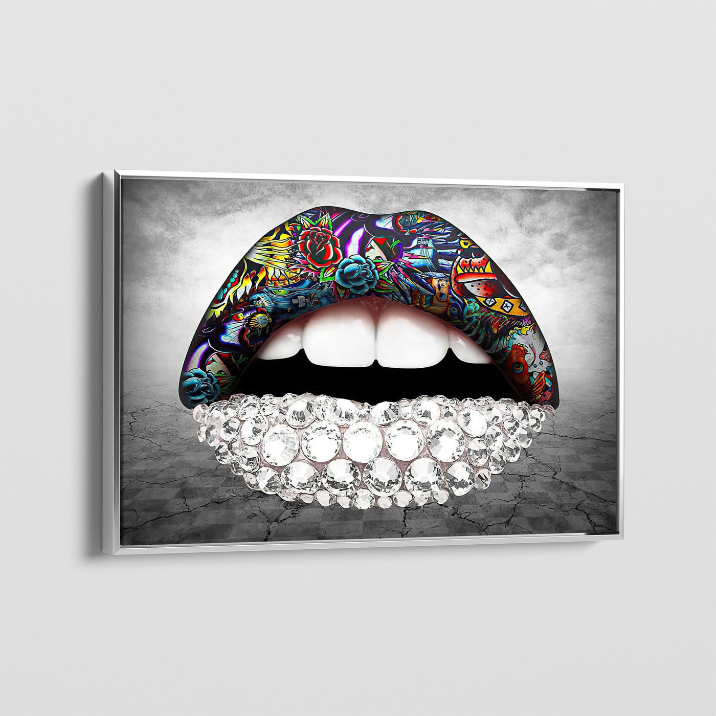 DIAMOND LIPS CANVAS