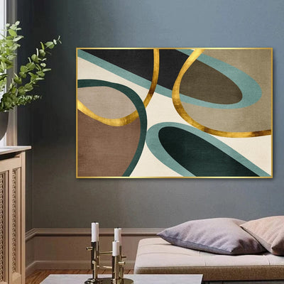 EARTH AND GOLDS CANVAS