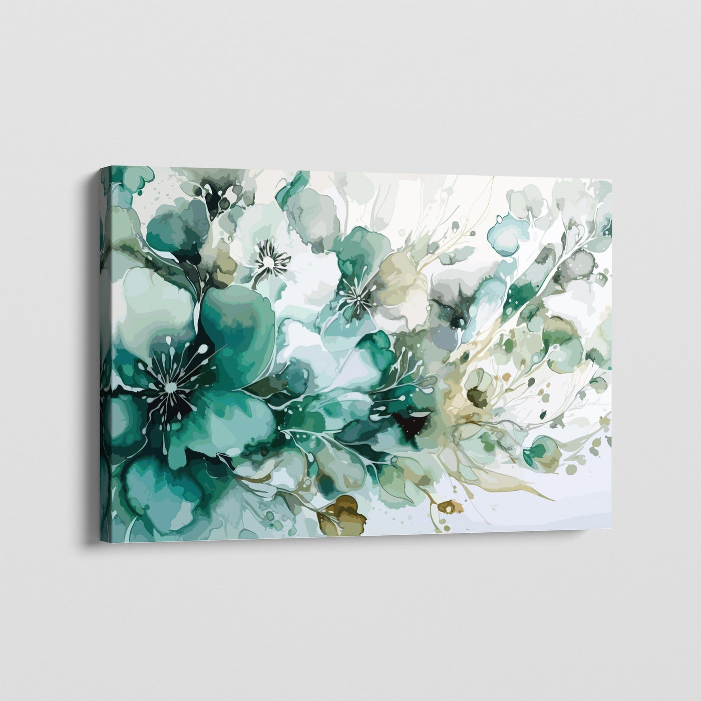 EMERALD BLOOMS CANVAS