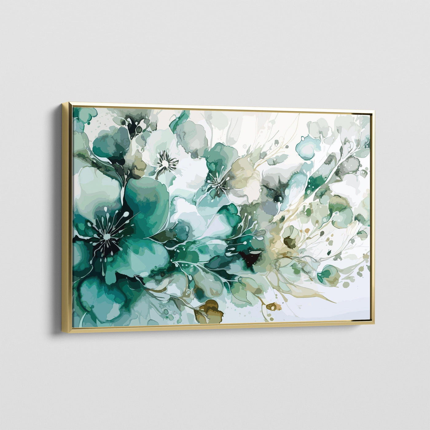 EMERALD BLOOMS CANVAS