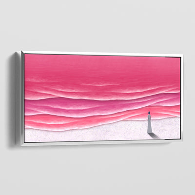 FLAMINGO WAVES CANVAS