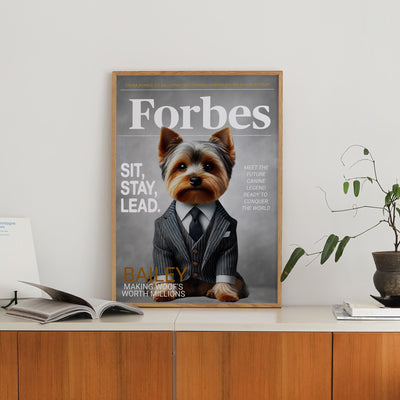 Custom Forbes Magazine Pet Portrait