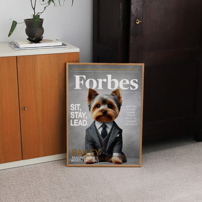 Custom Forbes Magazine Pet Portrait