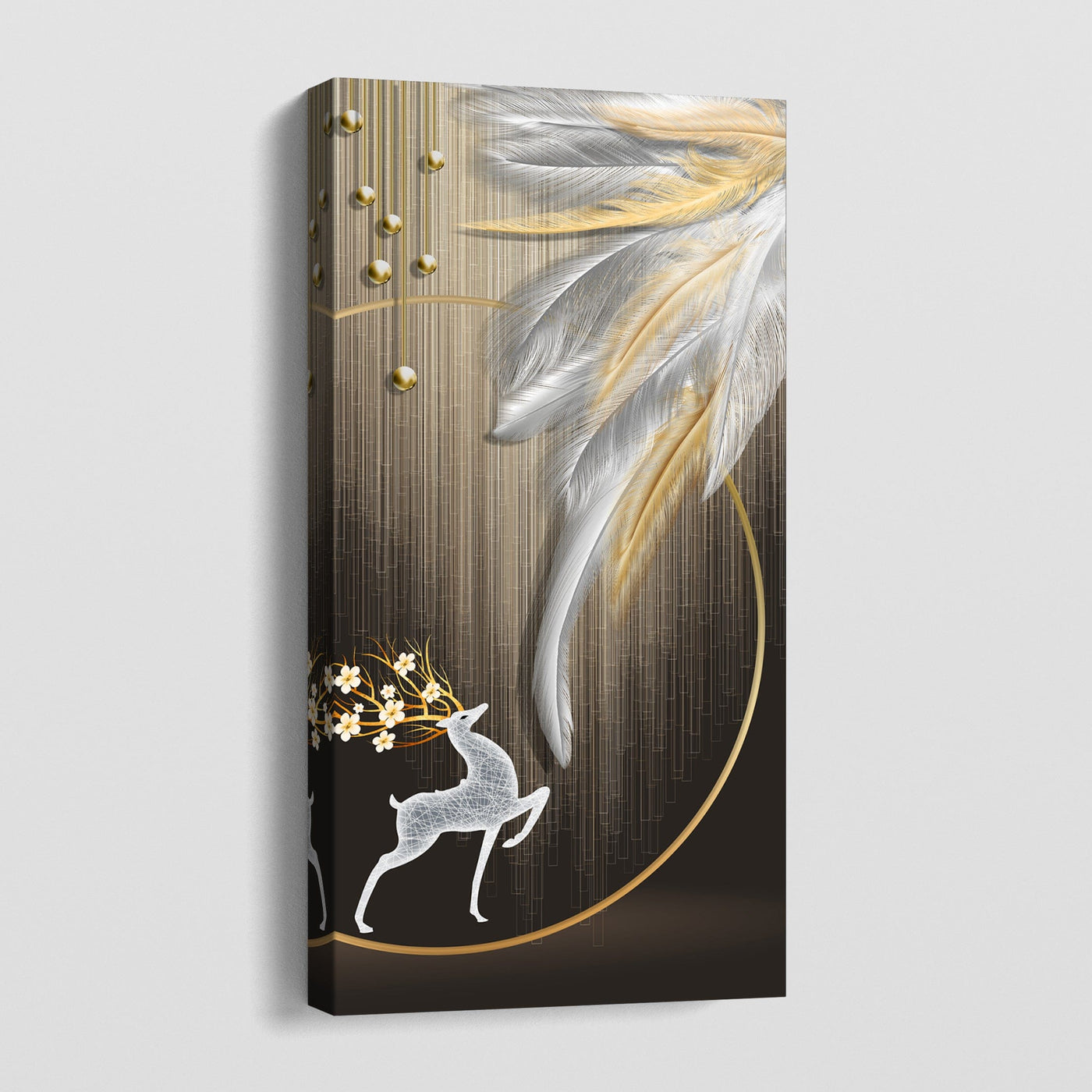 FEATHERS AND ANTLERS CANVAS