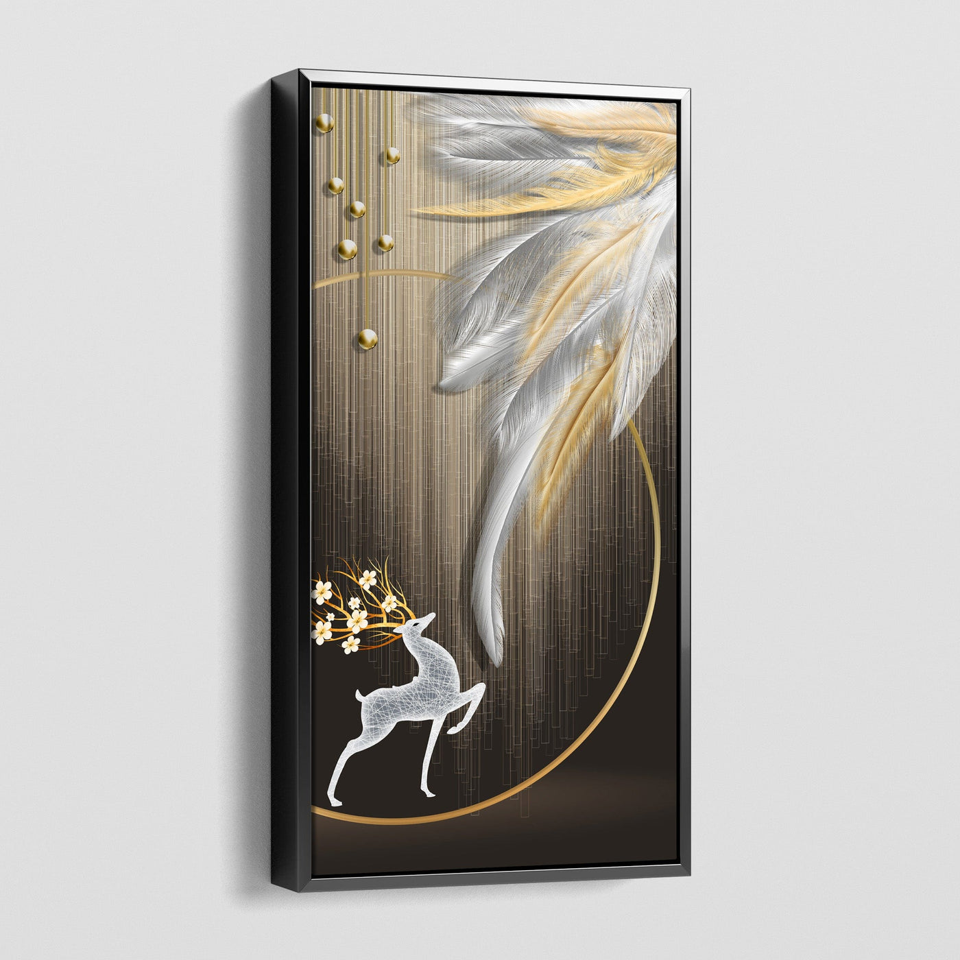 FEATHERS AND ANTLERS CANVAS