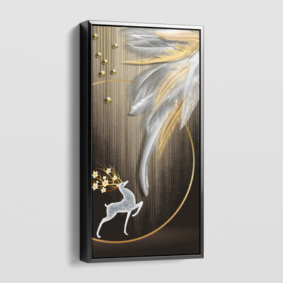 FEATHERS AND ANTLERS CANVAS