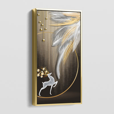 FEATHERS AND ANTLERS CANVAS