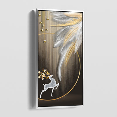 FEATHERS AND ANTLERS CANVAS