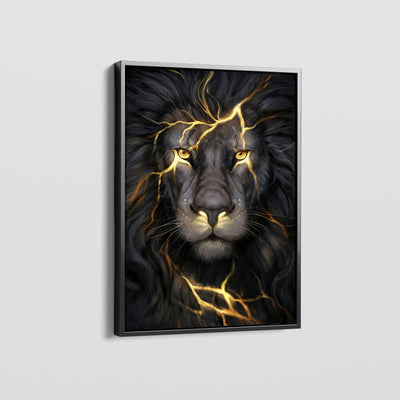 FOCUSED LION CANVAS