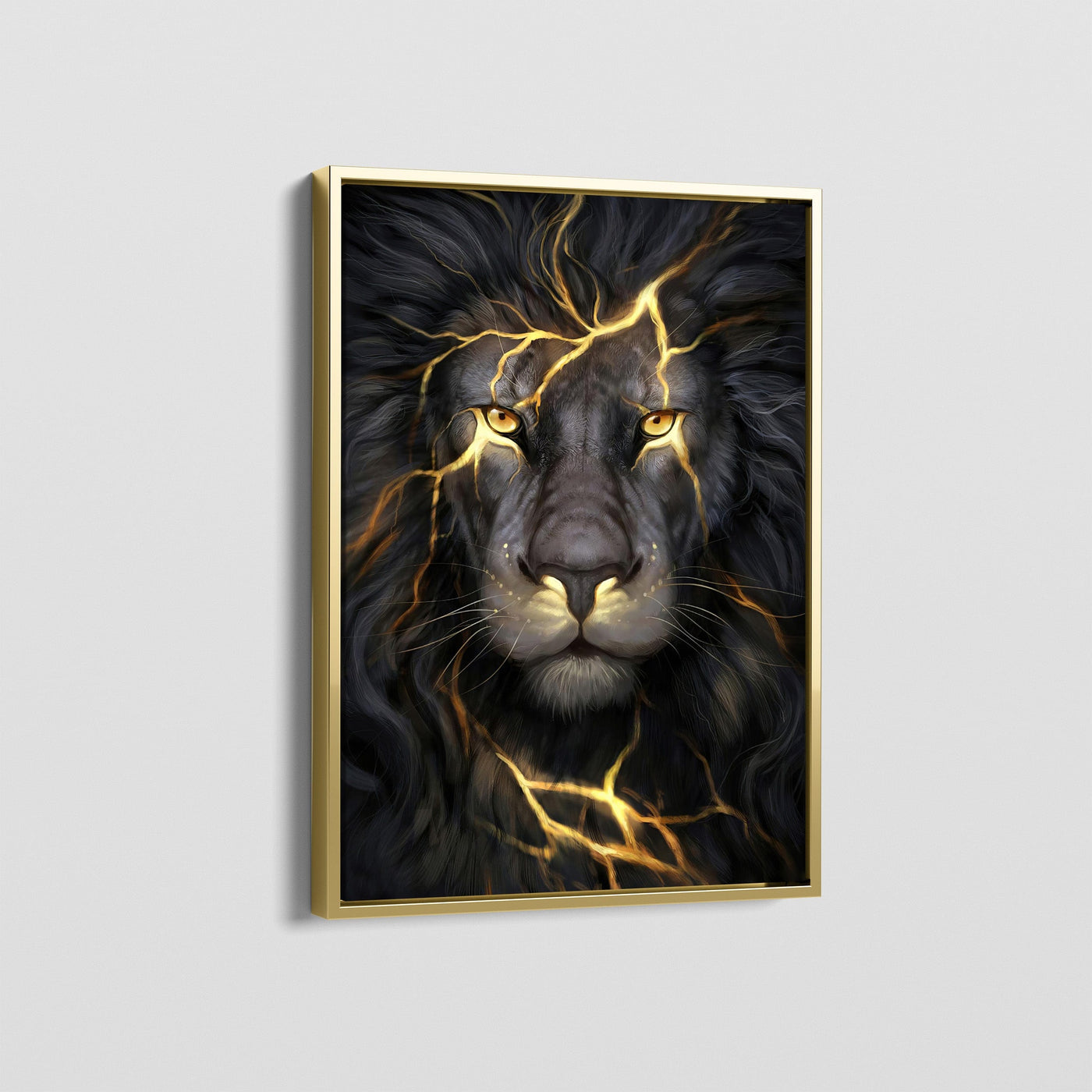 FOCUSED LION CANVAS