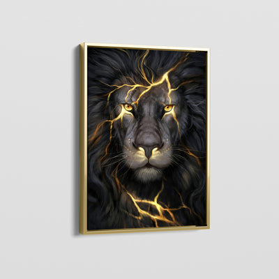 FOCUSED LION CANVAS