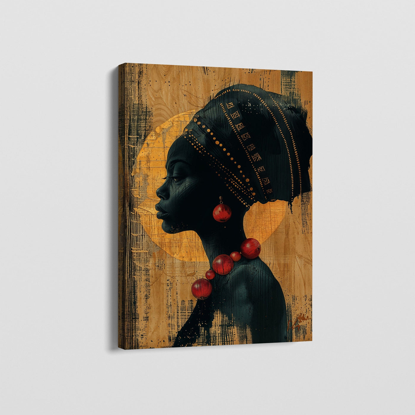 GARNET AND EBONY CANVAS