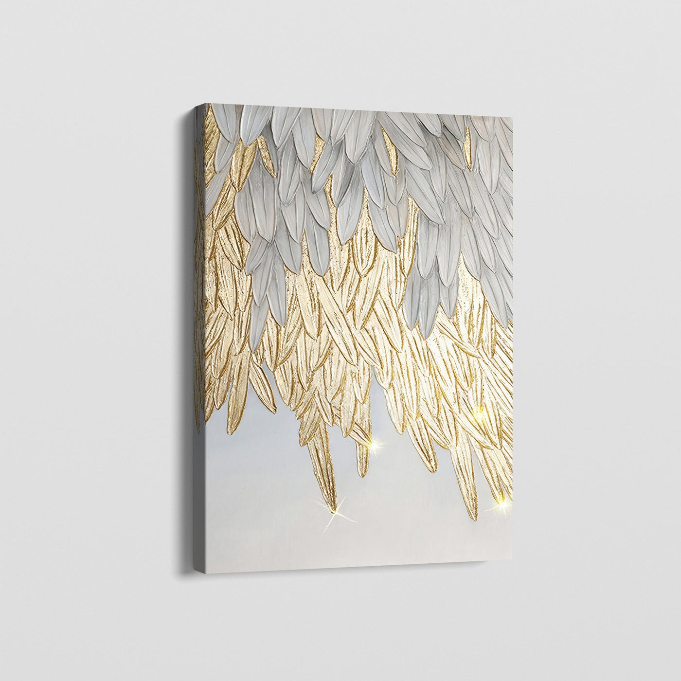 GILDED FEATHERS CANVAS