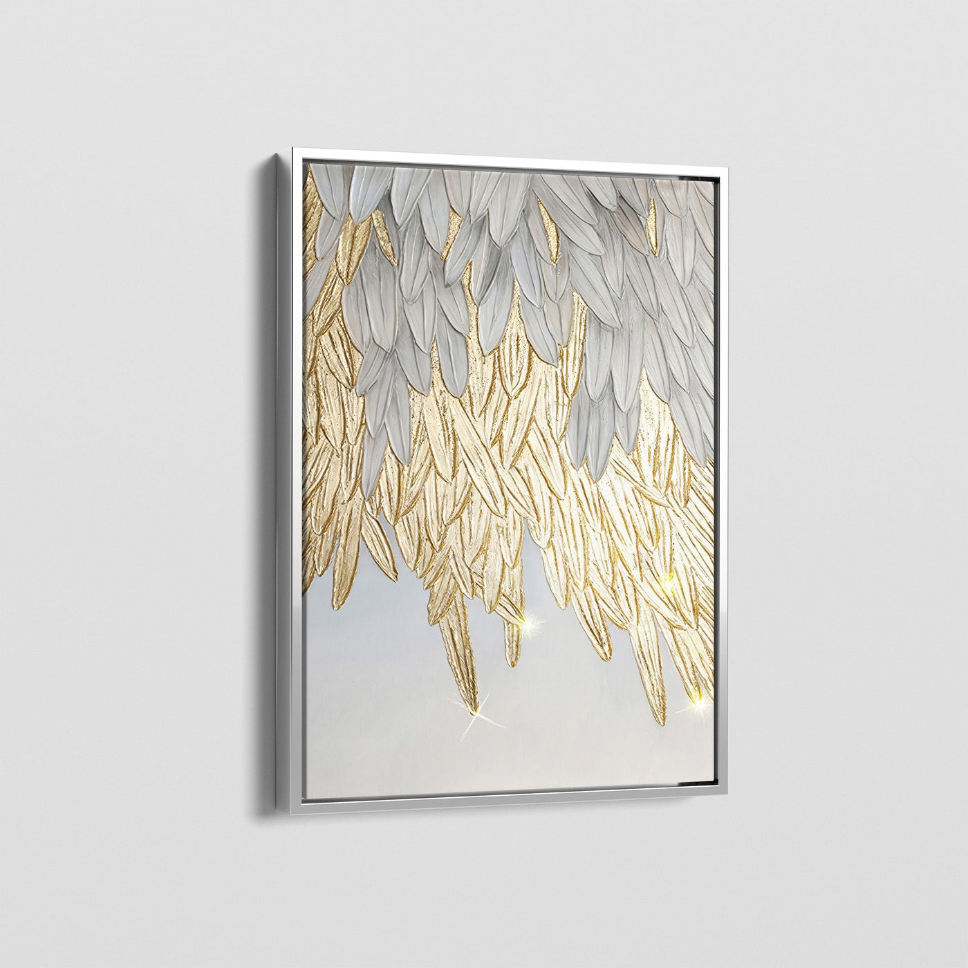 GILDED FEATHERS CANVAS