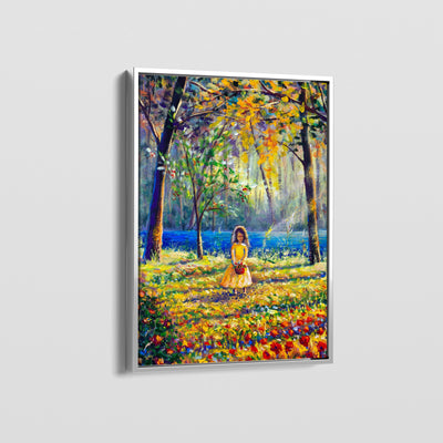 GIRL MEETS AUTUMN CANVAS