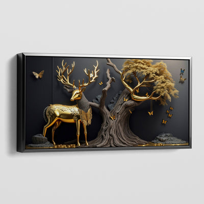 GOLDEN ANTLERS CANVAS