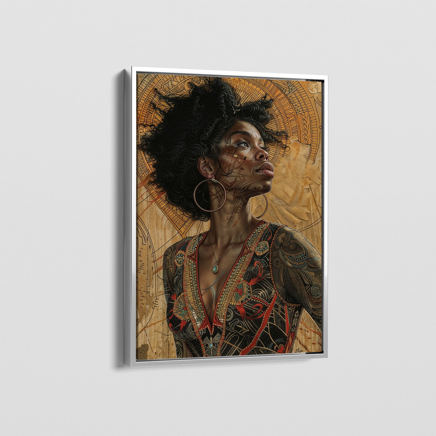 GOLD AND CURLS CANVAS