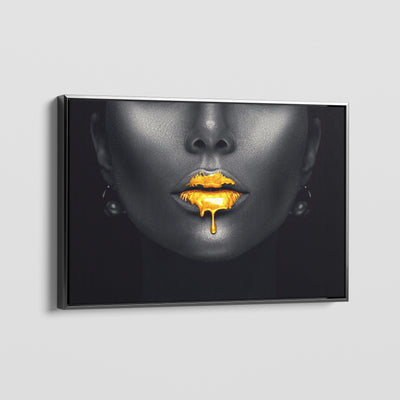 GOLD LIPS 2.0 CANVAS