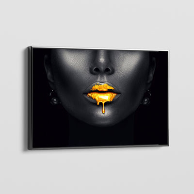 GOLD LIPS 2.0 CANVAS