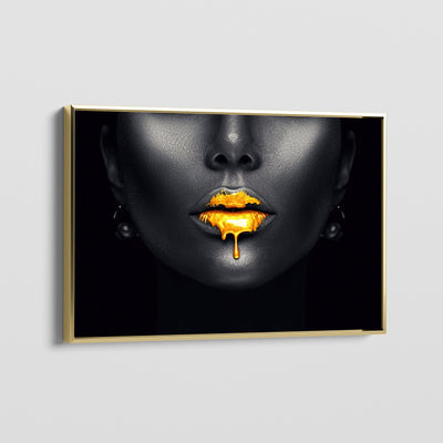 GOLD LIPS 2.0 CANVAS