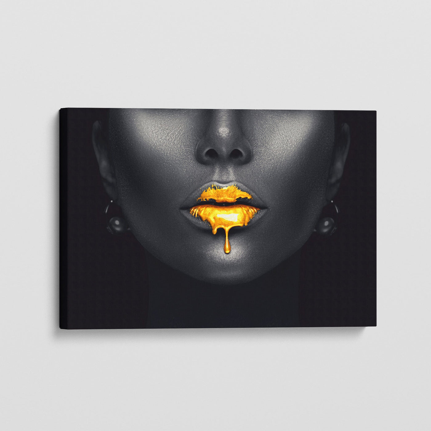 GOLD LIPS 2.0 CANVAS