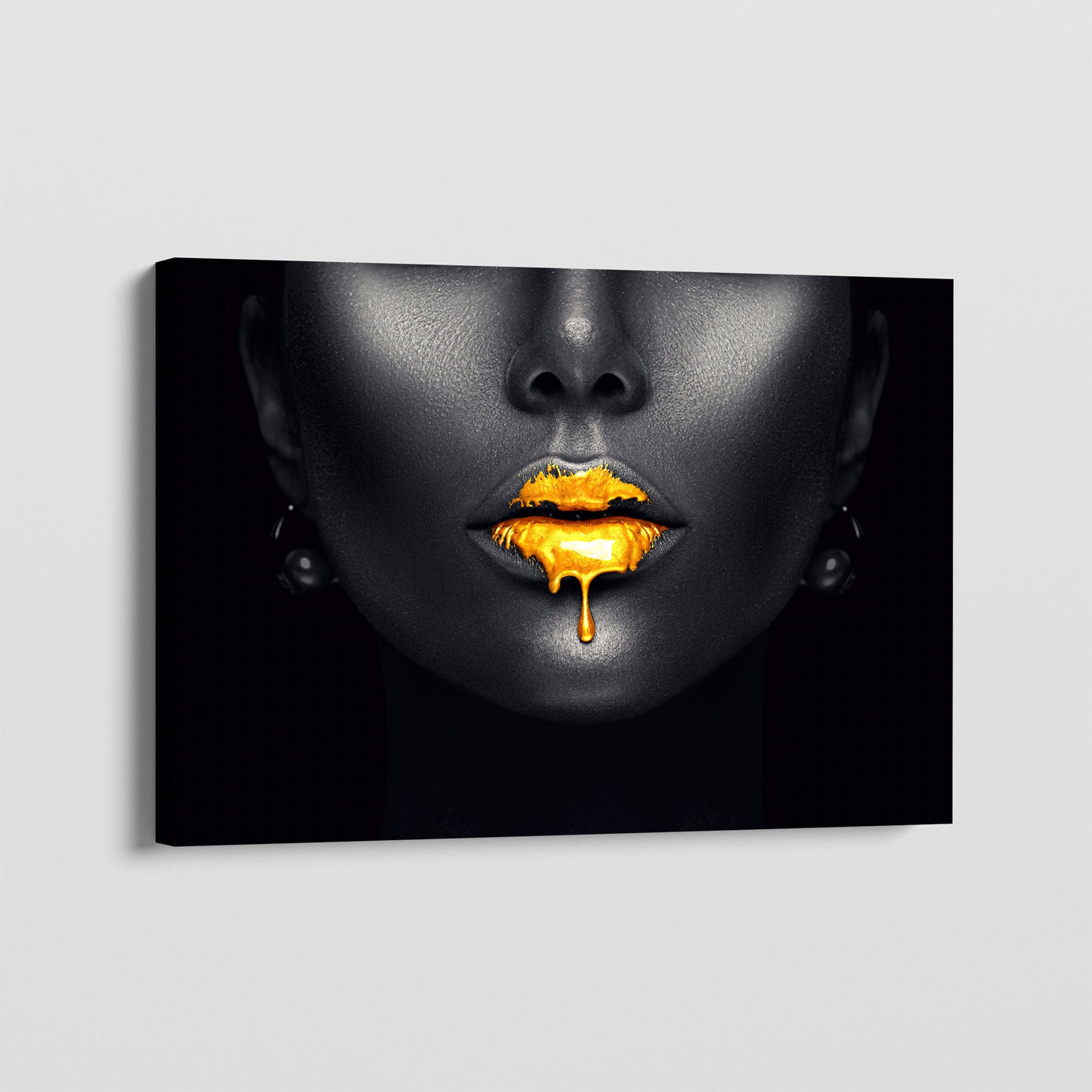 GOLD LIPS 2.0 CANVAS