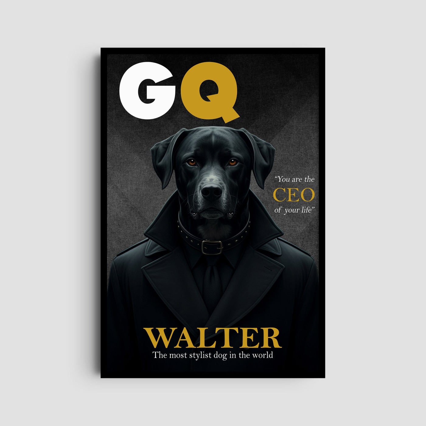 Custom GQ Magazine Pet Portrait