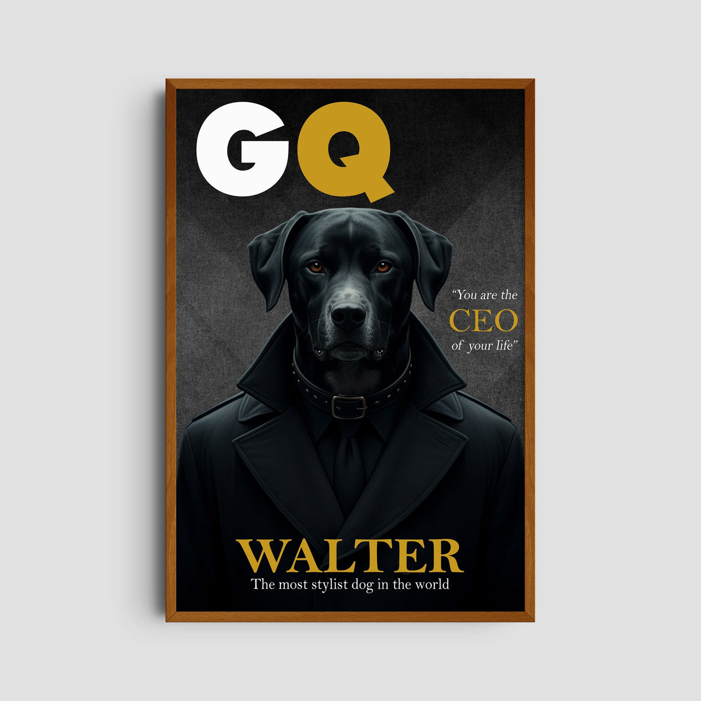 Custom GQ Magazine Pet Portrait