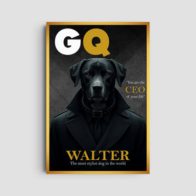 Custom GQ Magazine Pet Portrait