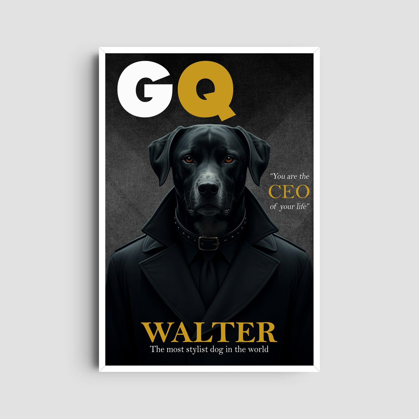 Custom GQ Magazine Pet Portrait