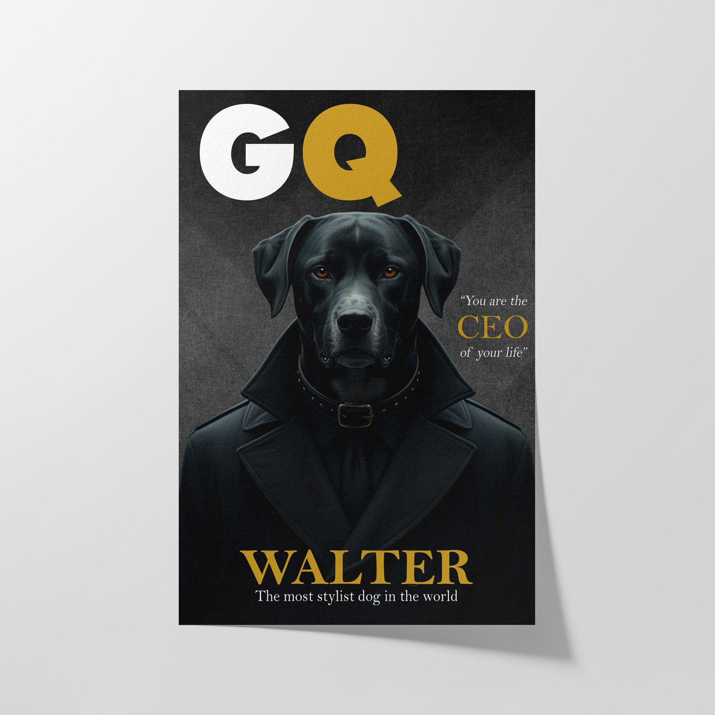 Custom GQ Magazine Pet Portrait