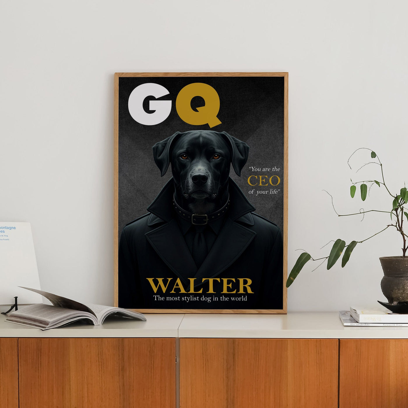 Custom GQ Magazine Pet Portrait