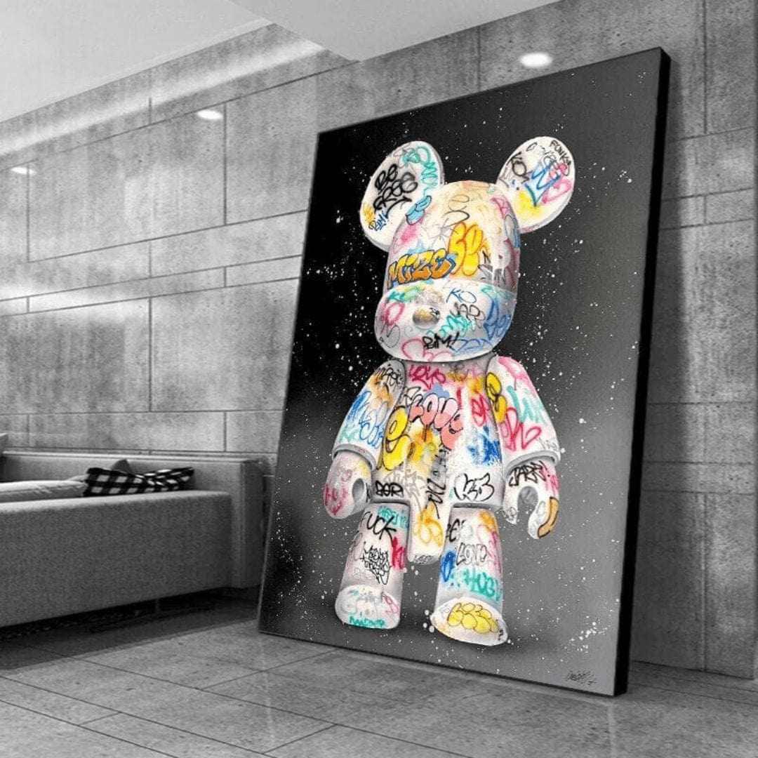 GRAFFITI BEAR CANVAS