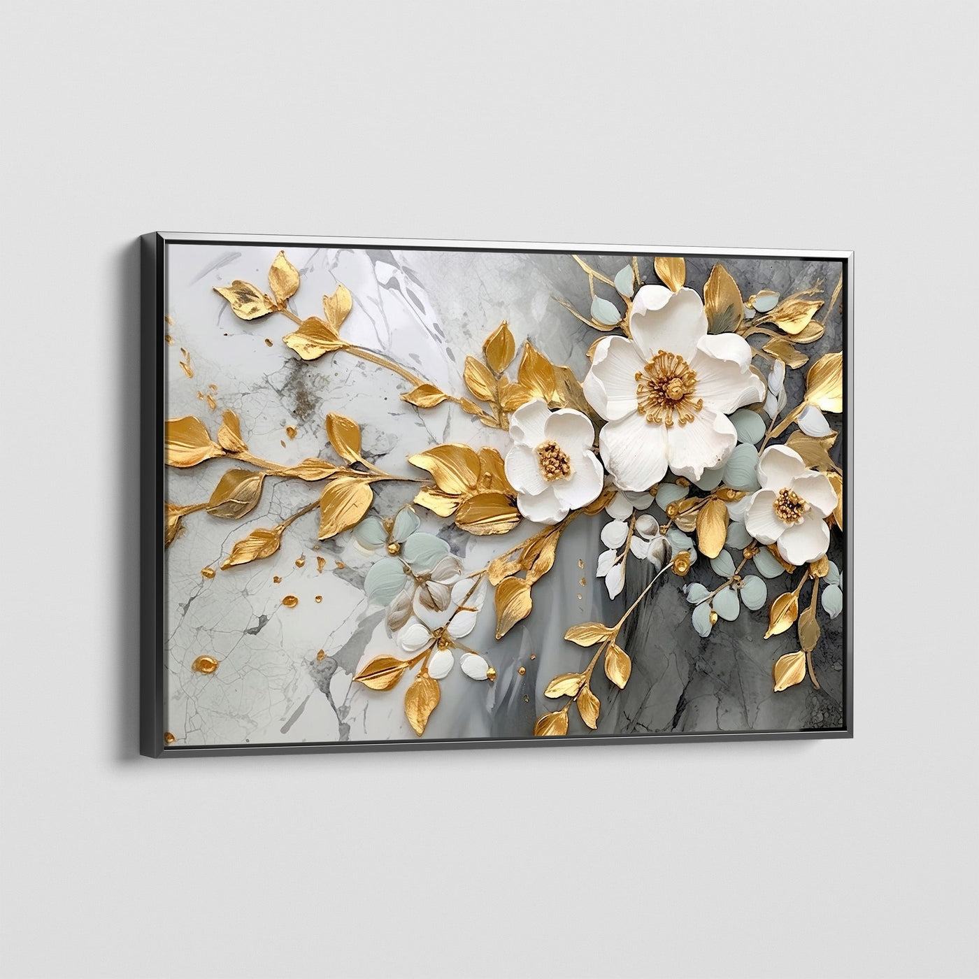 GILDED LEAVES CANVAS