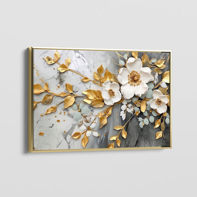 GILDED LEAVES CANVAS