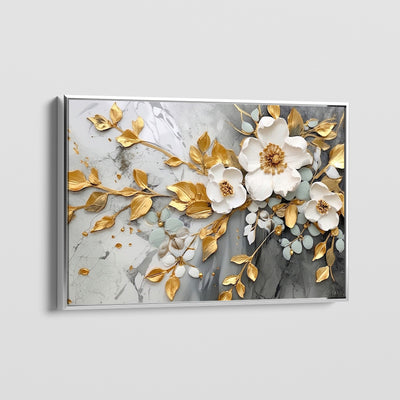 GILDED LEAVES CANVAS