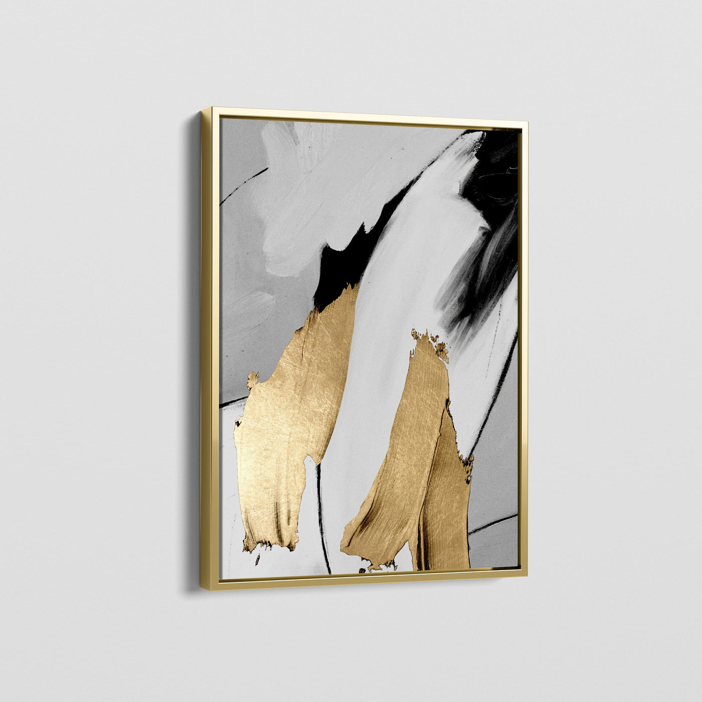 GOLD AND GREY CANVAS