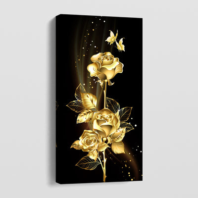 GOLD ROSES CANVAS