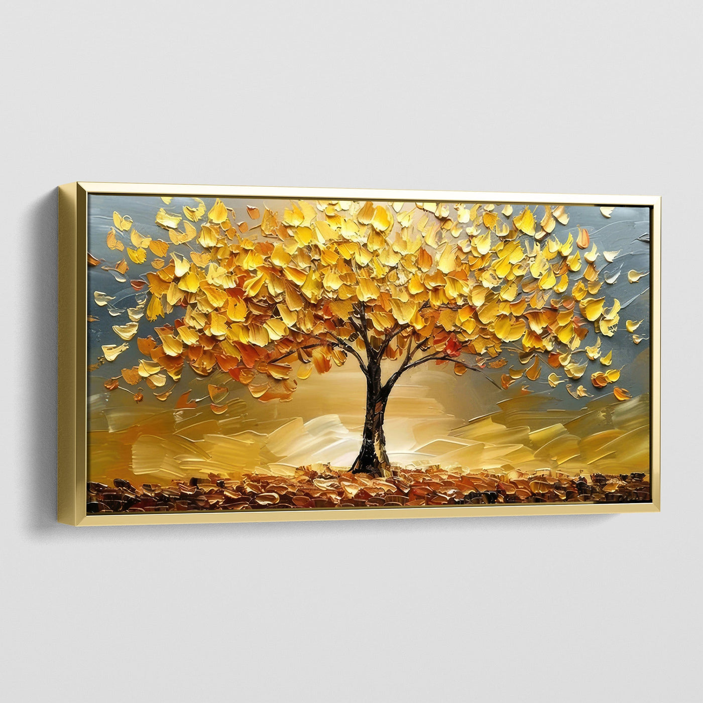 GOLD TREE SUNSET CANVAS