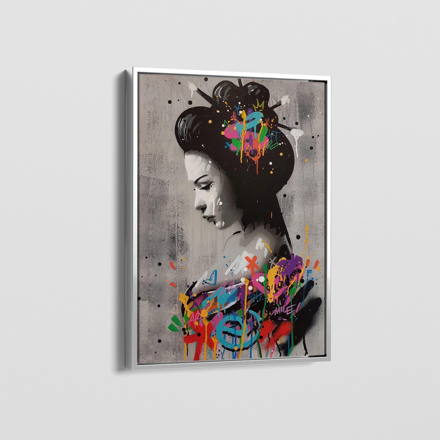 GRAFFITI ASIAN WOMAN CANVAS