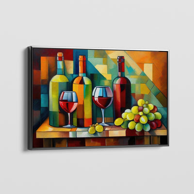 GRAPES AND WINE CANVAS