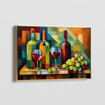 GRAPES AND WINE CANVAS