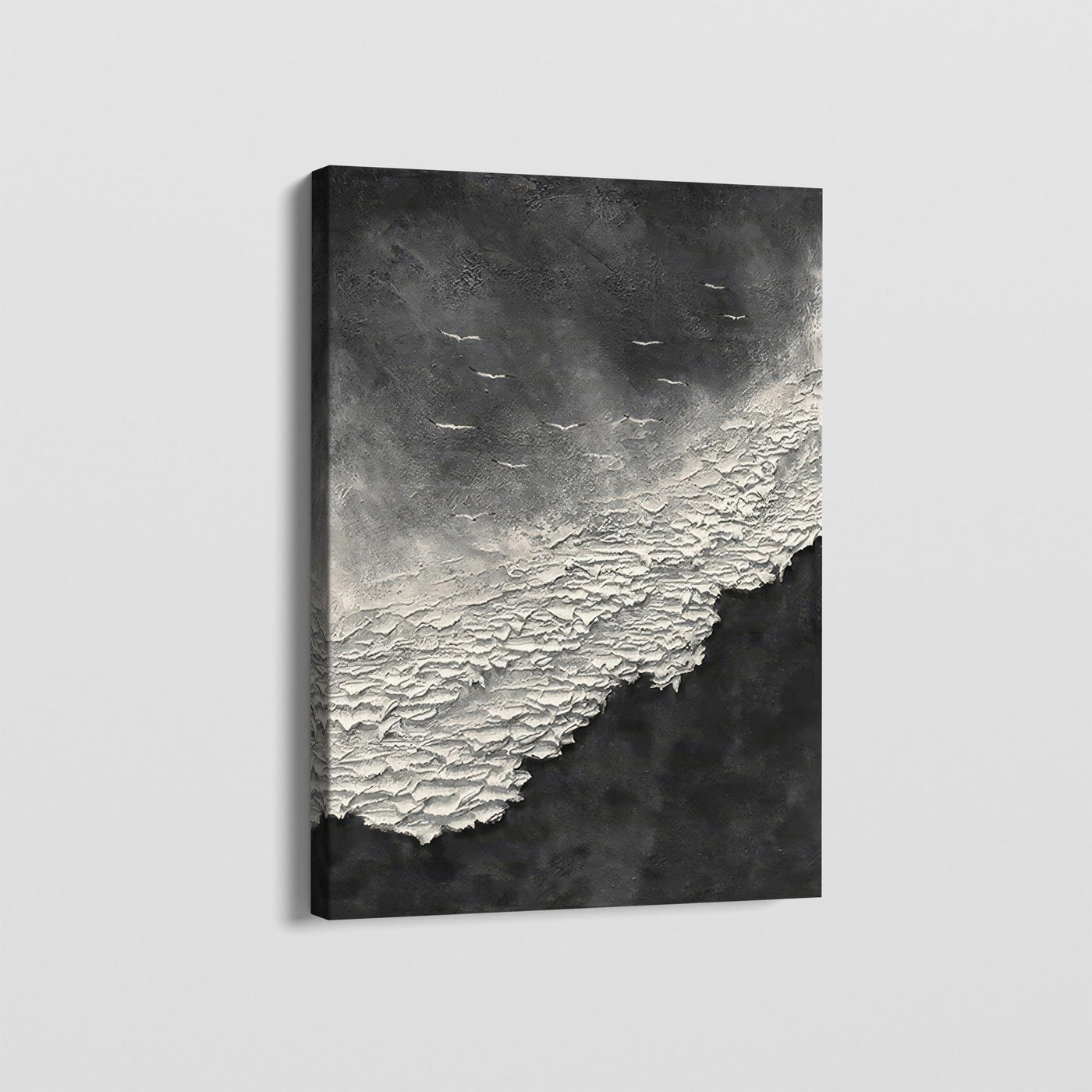 GREY WAVES CANVAS