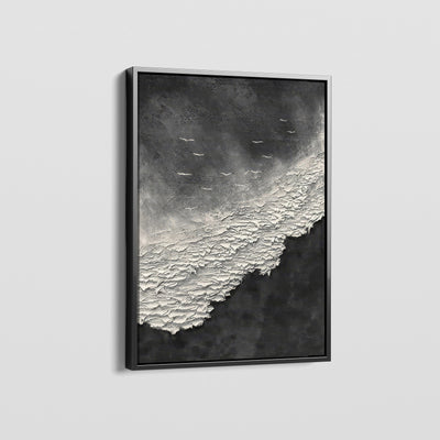 GREY WAVES CANVAS