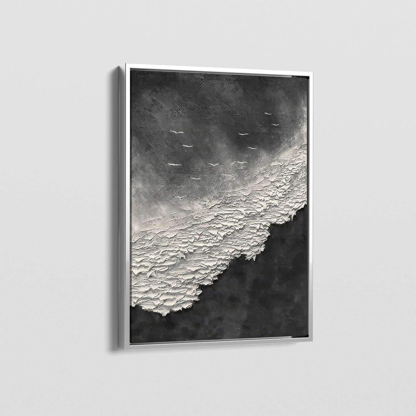 GREY WAVES CANVAS