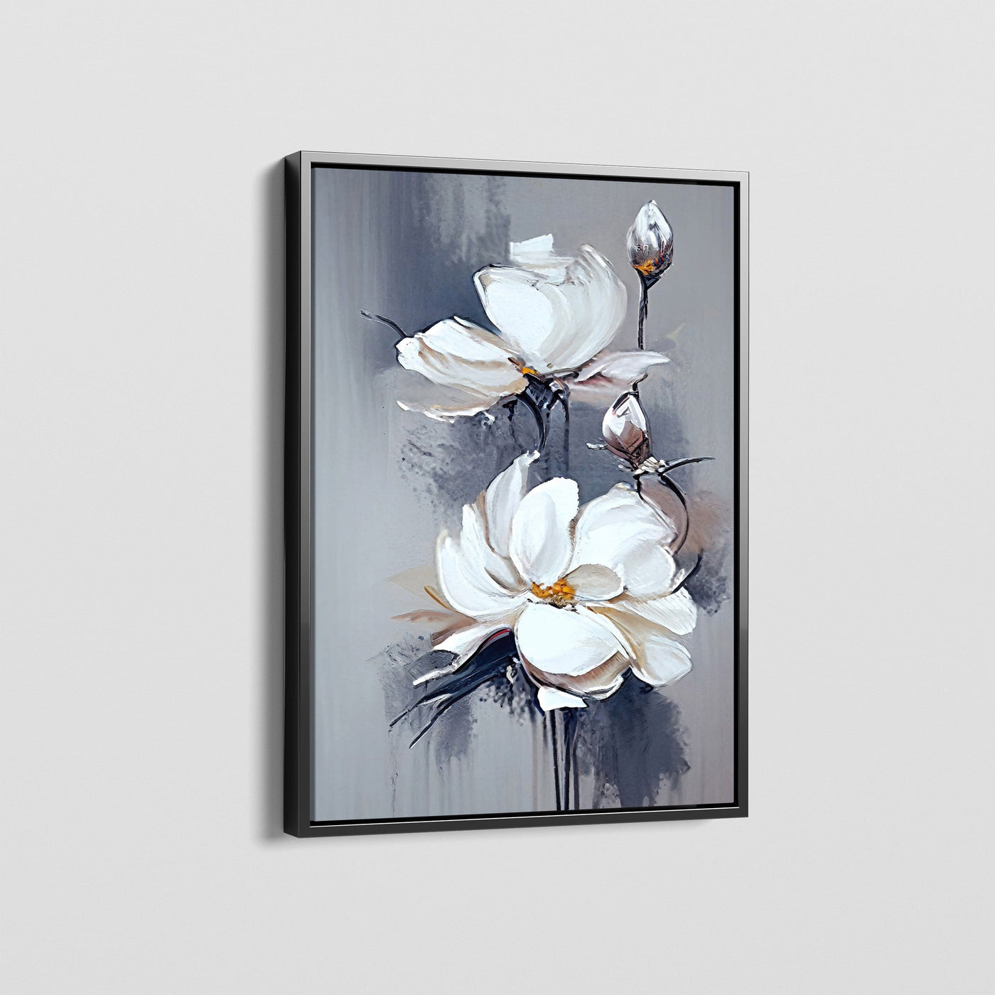 GREYED POPPIES CANVAS