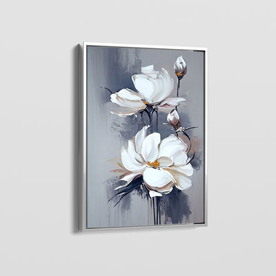 GREYED POPPIES CANVAS