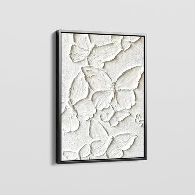 IVORY BUTTERFLIES CANVAS