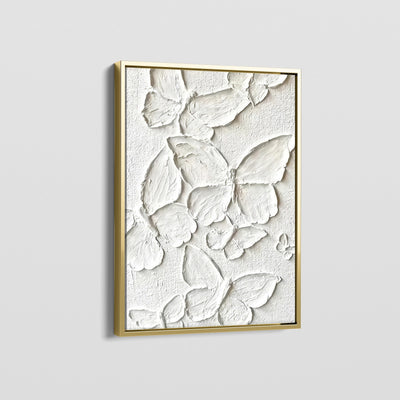 IVORY BUTTERFLIES CANVAS