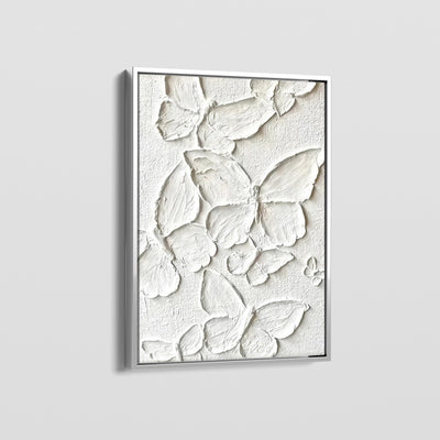 IVORY BUTTERFLIES CANVAS